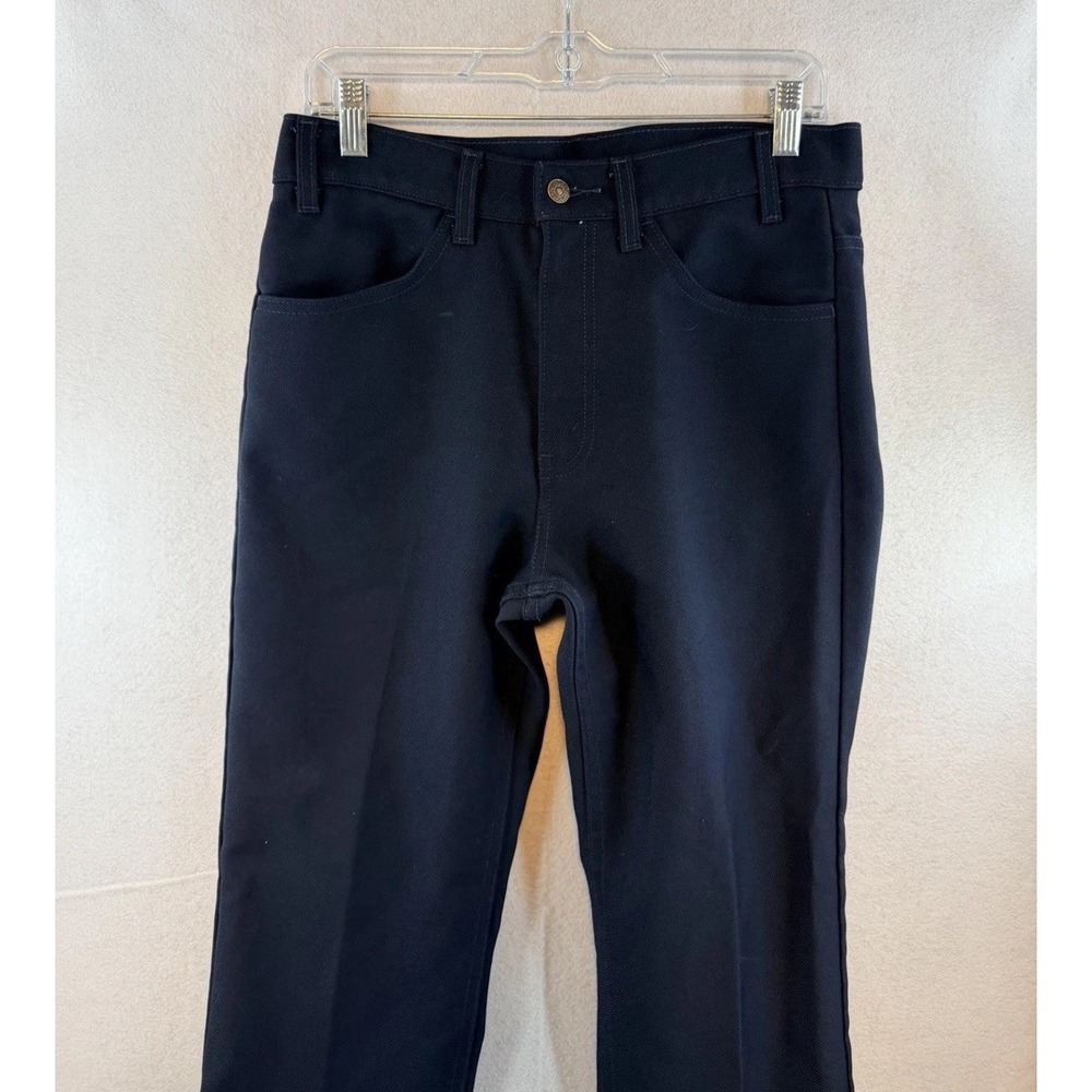 Vintage Levis 517 Action Slacks Navy Blue 32x30 10517-6117 Dacron Polyester 2000